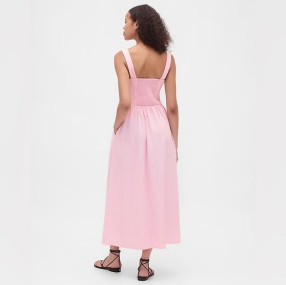 bhldn pearl-embellished long-sleeve drop-waist mini dress Endira Drop Waist Maxi Dress Floral Pink main image 1
